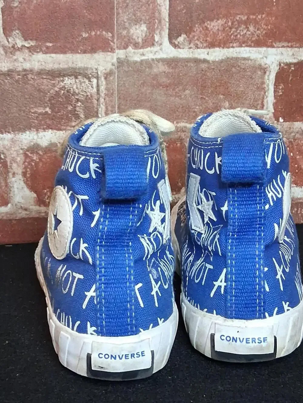 Converse Not A Chuck All Stars Shoes Girls Size 3 Blue High Top